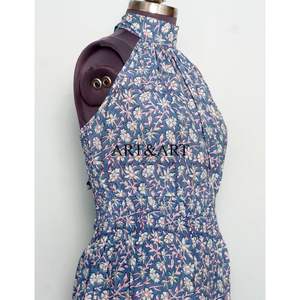 Fashionable Cute Sweet Washable Party Wear Western One Piece <b>Women</b> Multicolor Solid Floral Printed Midi <b>Dress</b> Summer Sleeveless - Product Image 4