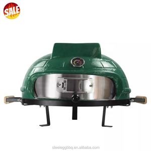 Mini horno de <span class=keywords><strong>pizza</strong></span> de acero para interiores y exteriores, horno pequeño de 21 pulgadas de cerámica para cocinar huevos, barbacoa, SEB KAMADO, estilo <span class=keywords><strong>italiano</strong></span> - Product Image 1