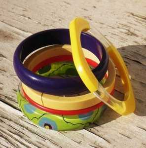 เครื่องประดับวัฒนธรรมที่มีน้ำหนักเบาของผู้หญิงทำด้วยมือแบบจำลองกำไลเรซินปรับแต่งได้แฟชั่นสไตล์นางฟ้าที่สง่างามไปข้างหน้า - Product Image 3