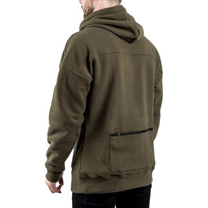Nueva Sudadera con capucha de peso ligero lavado ácido de invierno para hombres Regular Fit 100% algodón polar transpirable y Capucha con cordón de secado rápido - Product Image 5