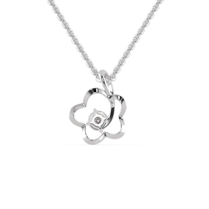 Pendentif Snehal personnalisé en or jaune 18 carats pour femme, taille libre cloutée de diamants, cadeau d'anniversaire cultivé en laboratoire certifié IGI à la mode - Product Image 4
