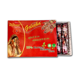 Crème de henné biologique premium, riche en colorant foncé, henné Galecha premium, options de paillettes instantanées, mariage, événements sociaux - Product Image 1