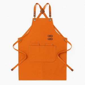 Delantal de Cocina Moderno y Resistente de Cuero y Lona para Restaurante y Bar, Diseño Unisex - Product Image 4