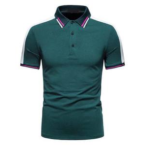 เสื้อโปโลผู้ชายสไตล์ไฮสตรีทของผู้ชายเสื้อโปโลผ้าฝ้ายขนาดใหญ่พิเศษระบายอากาศได้ดีแบบกำหนดเอง - Product Image 1