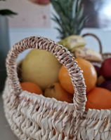Sac à bandoulière artisanal marocain bohème vintage pour femme, en feuille de palmier tressée, organisateur de rangement toutes saisons pour la maison