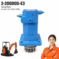 Motor de Giro 2-200DOS-E3 para Excavadora U15 U17 KX16 FR18E, Conjunto de Motor Rotatorio, Directo de Fábrica
