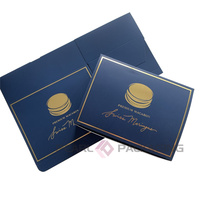 Anpassbare Luxus-Geschenkbox mit Goldprägung für Schokolade, Süßigkeiten, Macarons, Gebäck und Donuts - Patisserie-Box zum Mitnehmen