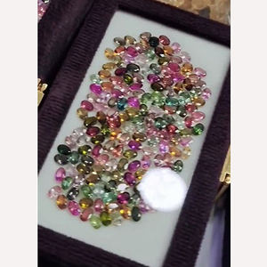 862 piezas de turmalina múltiple natural 5x3mm 6x4mm corte ovalado de pera 266 Cts lote Iroc ventas piedras preciosas de buena calidad faceta US $639 para todos - Product Image 1