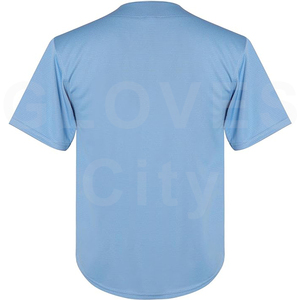 Camiseta de béisbol Vintage personalizada logotipo bordado personalizado adultos uniforme con cuello en V ropa deportiva transpirable 3D bordado Unisex - Product Image 3