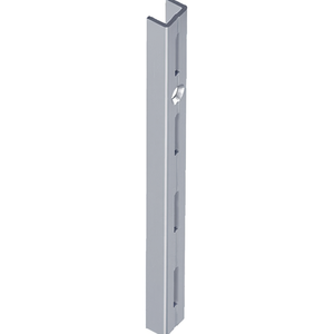 ELEMENT SYSTEM 1000 mm White Steel <b>Wall</b> <b>Rail</b> Single-Row Perforated 2-Single Hook & <b>Rail</b> Pack Durable Metal Material - Product Image 3