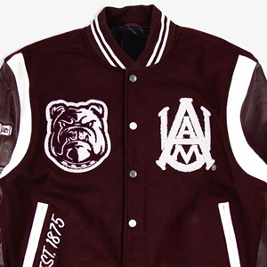 Infinitive Apparel Alabama A & M University para Varsity Jacket Premium Sheep Skin Custom College Prendas de abrigo Invierno transpirable - Product Image 2