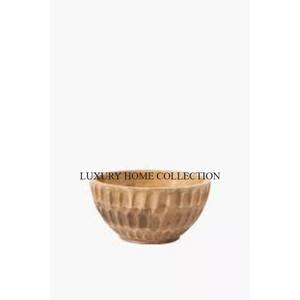 Wooden <b>Bowl</b> with a Smooth Finished and <b>Deep</b> Rich Color Ideal for Serving Soups or Salads in a Chic and Sophisticated Way - Product Image 6