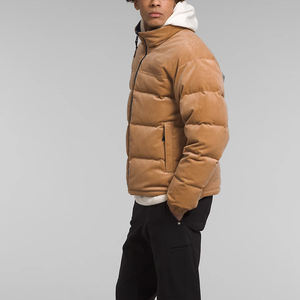 Elegante chaqueta acolchada de invierno para hombre con capucha logotipo personalizado en la parte delantera impermeable al aire libre proveedor OEM - Product Image 4