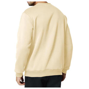 Sweat-shirt à capuche pour homme, manches longues, col rond, tissu tricoté, impression de logo personnalisée, service OEM, 100% polyester. - Product Image 5