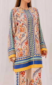 Salwar Kameez en coton pour femmes indiennes et pakistanaises, imprimé numérique sur tissu crêpe, de haute qualité, réversible, 2 pièces, pour les fêtes - Product Image 5