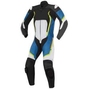 Combinaison en cuir sur mesure pour motards Protection pour motards Combinaison de course en cuir véritable pour hommes en cuir de vachette - Product Image 1
