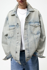 Chaqueta vaquera de algodón para hombre, ropa de calle informal de Color sólido, para Primavera, nueva - Product Image 5