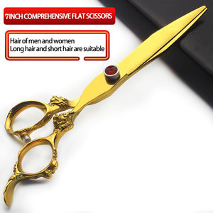 Ciseaux de coiffeur en acier inoxydable pour salon de coiffure, kit de ciseaux de coiffeur en or personnalisé de 6.5 pouces - Product Image 3