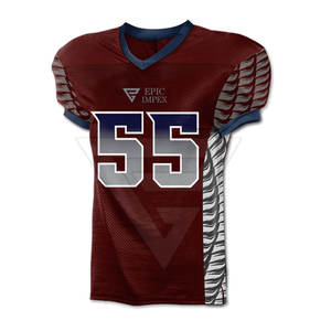 Camisetas de Fútbol Americano de Alta Calidad Fabricadas en Fábrica Profesional, Nombre del Equipo Personalizado, Transpirables, Opciones de Tallas Grandes - Product Image 6