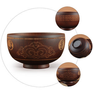 ชามแป้งไม้ขนาดเล็กชามผสมสลัดงานฝีมือทำจากไม้เป็นมิตรกับสิ่งแวดล้อมสำหรับตกแต่งงานปาร์ตี้ผู้ค้าทันที - Product Image 2