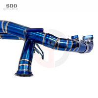Tuyau d'échappement arrière droit SDO de style luxueux de haute qualité en titane bleu brûlé pour Audi R8 V10 5.2L 2016-2024