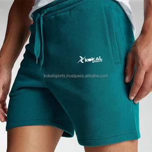 <b>Men's</b> Summer Running <b>Shorts</b> Cotton Terry Fleece Breathable Quick Dry Digital Printing Solid Pattern for <b>Active</b> Wear Many Colors - Product Image 5