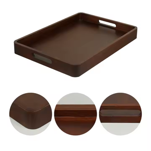 Bandeja de madera rústica perfecta para cocina, comedor y uso doméstico por Artesanías de media luna - Product Image 2