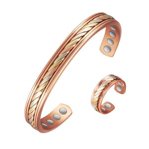 Handmade Durable Adjustable Design <b>Copper</b> Bracelet Hot Seller Magnetic <b>Copper</b> Bracelet <b>Bangle</b> For Men Women gift Party Use - Product Image 5