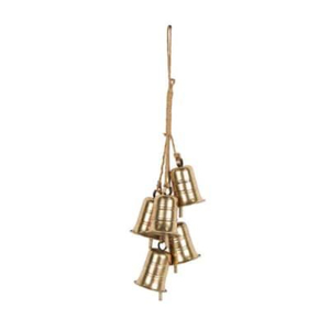 Diseño moderno, venta al por mayor, campanas colgantes de vaca, adorno de árbol rústico de yute para accesorios de decoración del hogar - Product Image 4