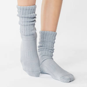 ถุงเท้ายาวสำหรับผู้หญิงถุงเท้ายาวสำหรับเล่นโยคะผ้าคอตตอนกันลื่น - Product Image 1