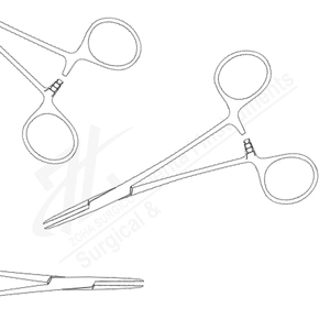 Halstead Micro Pince Moustique 100mm Long Droite Dentelée Chirurgicale Boîte Hémostatique Joint Base Standard Instruments Chirurgicaux - Product Image 1