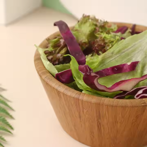 Cuenco de madera hecho a mano para decoración de cocina y uso diario práctico por Crescent Crafts - Product Image 1