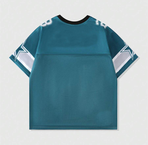 Mesh Fabric Oversize <b>Men</b> Cotton Polyester Vintage <b>Men's</b> American football uniform American Football Jersey - Product Image 6