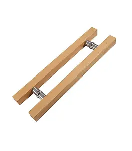 Wooden door handle and Square Shape Glass Pull Sliding Door Handles Hardware Fittings and customized size