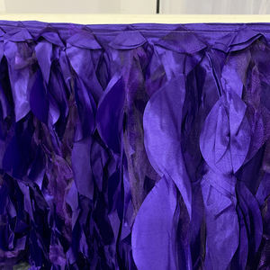 ผ้าคลุมโต๊ะผ้าสแปนเด็กซ์ย้อมสีธรรมดาสีรุ้งแบบใช้แล้วทิ้งสำหรับตกแต่งโต๊ะในงานปาร์ตี้ทนทาน4Ft กำหนดขนาดได้เอง - Product Image 6