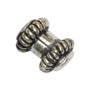 Tubo doble de plata esterlina Componentes de 4mm de diámetro interior Suministros de plata esterlina al por mayor Cuentas y hallazgos de plata - Product Image 6