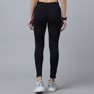 Custom Women's High Waisted Gymwear Activewear Leggings Rhinestone Technique Breathable Four-Way Stretch Fabric Eco-Friendly - Product Image 3