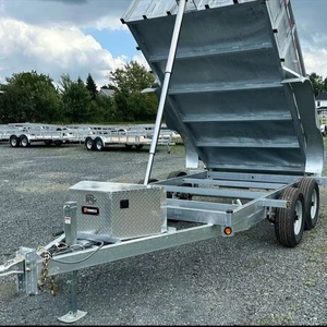 Heavy-Duty 6x12 Hydraulic Dump <b>Trailer</b> with Pressure Vessel Core Components 1 Year Warranty Made in France for <b>Farm</b> Use - Product Image 4