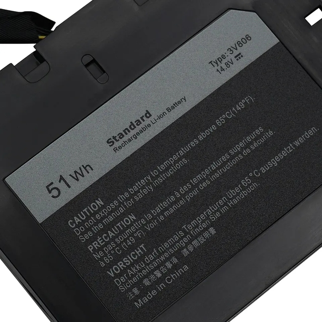 New Genuine Laptop Battery for Dell Alienware 3V806 14.8V 51Wh 13 R2 13.3" ALW13ED-1708 ALW13ED-1608 2608 1808 Notebook Battery