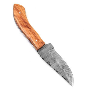 Cuchillo de Caza de Acero de Damasco Hecho a Mano, Personalizable, Sin Messiá, Hoja de Punta Caída de Espiga Completa, Grado Industrial, Garantía de 3 Años - Product Image 3