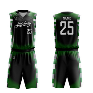 Short confortable de maillot de tissu de maille d'uniformes de basket-ball faits sur commande pour l'école collège teamwear - Product Image 1