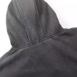 Nouveau design, sweat-shirt vintage délavé 100% French Terry, streetwear, fermeture éclair intégrale, sweat-shirt délavé à l'acide - Product Image 4