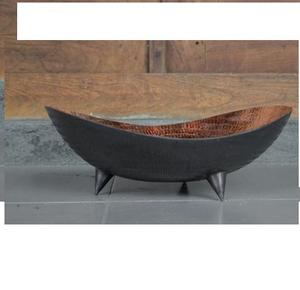 Cuenco de vela curvo Vintage antiguo de cobre, decoración grande para el hogar, nuevo diseño - Product Image 4