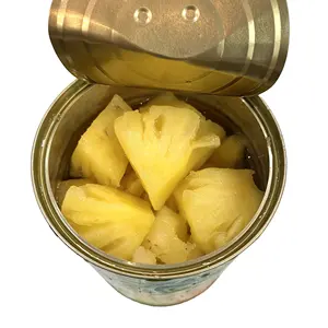 畅销高档低价越南菠萝皇后贴牌罐装菠萝块/小调/轻糖浆片