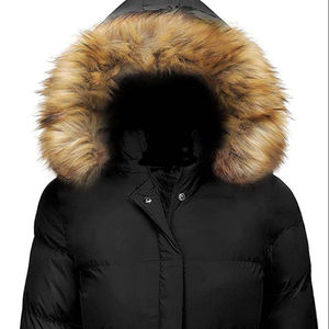 Abrigo largo de manga larga para mujer, chaqueta con logotipo personalizado, ropa de invierno - Product Image 1