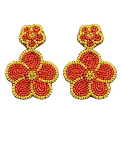 ต่างหูปักลูกปัดทำด้วยมือสำหรับผู้หญิงและเด็กผู้หญิงเครื่องประดับแฟชั่นจากอินเดียสำหรับงานปาร์ตี้ - Product Image 5