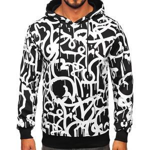 Sweat à capuche unisexe en coton/élasthanne de haute qualité, sublimation, impression numérique ODM, molleton épais, écologique, collection automne - Product Image 1