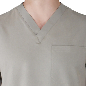 Uniforme médico profesional para hombres, ropa de seguridad de manga corta elástica, abrigo médico de calidad clínica de secado rápido - Product Image 5
