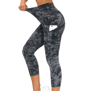 Top Quality Polyester Spandex <b>Leggings</b> Custom Color Plain Womens Pants New Arrival Wholesale Price - Product Image 2