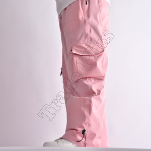 Pantalon cargo RTS pour homme avec logo personnalisé, nouvelle tendance, ample, multi-poches, coupe-vent, en polyester - Product Image 2